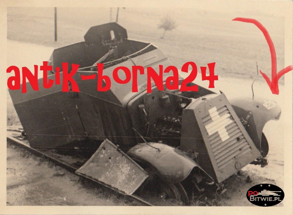 [Z.X0094] #110 Foto WH Soldat Einmarsch Polen 1939 Kampf Panzer Tank Spw Aufklärer Kennung aw.jpg