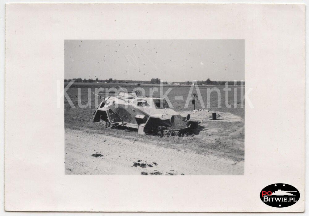[Z.Pi.Btl.58.001] A784 Foto Wehrmacht Panzer Pionier Bat. 58 Polen Feldzug Spähwagen 222 crash TOP.jpg