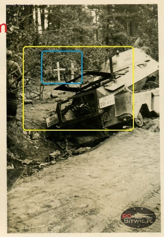 [PSW][#585]{102}{a} s.Pz.Sp.Wg (FU) Sd.Kfz.232 (8 Rad), Aufkl.Abt.(mot.).13, WH-221499, Oszczepalin Pierwszy (k.Kocka) (Hptm.Lunke, Ltn.Scheiber), w rowie.jpg